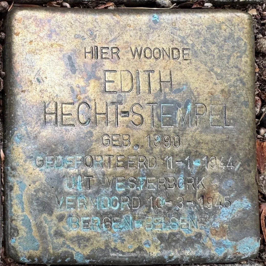 Struikelsteen voor Edith Hecht-Stempel