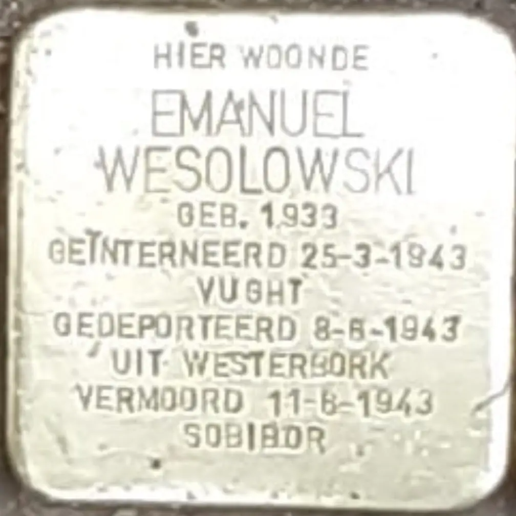 Struikelsteen voor Emanuel Wesolowski
