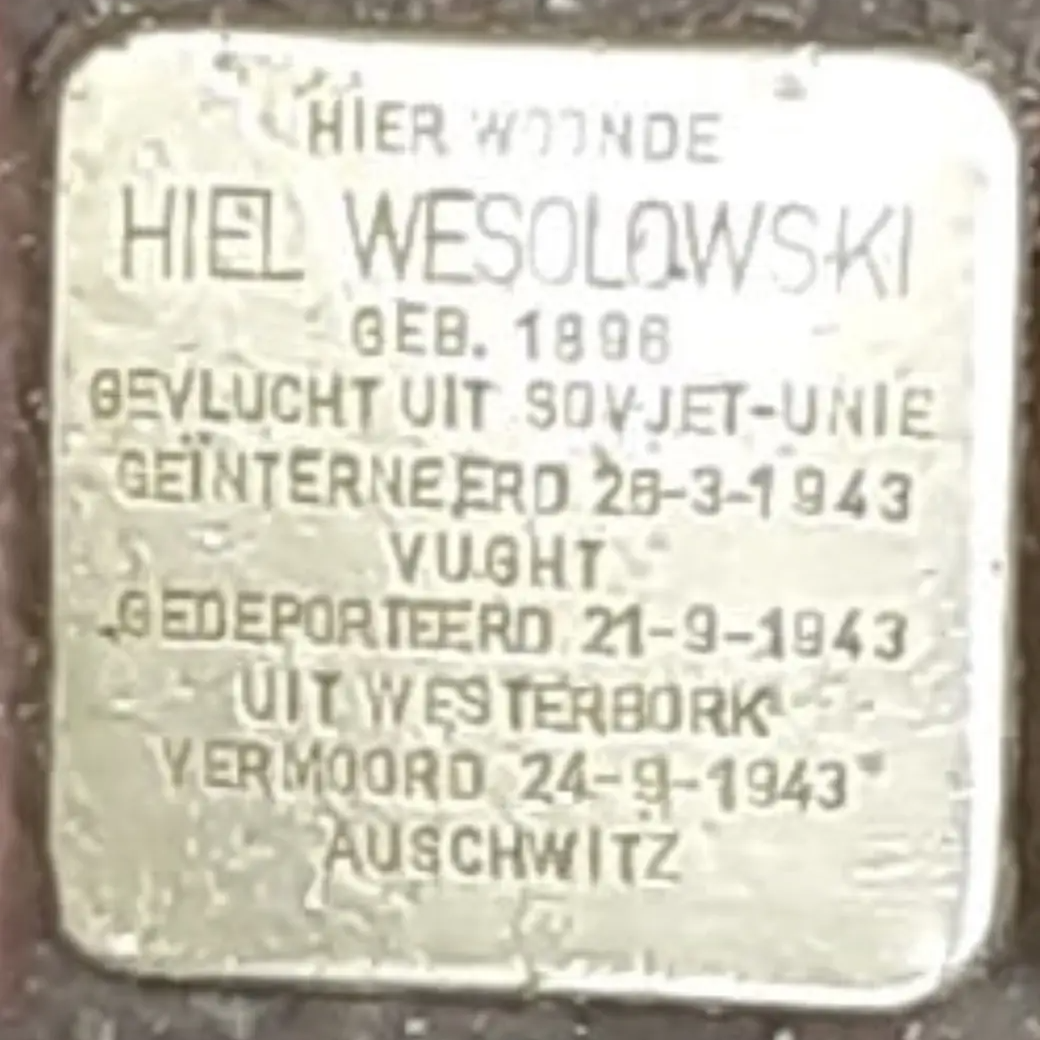 Struikelsteen voor Hiel Wesolowski