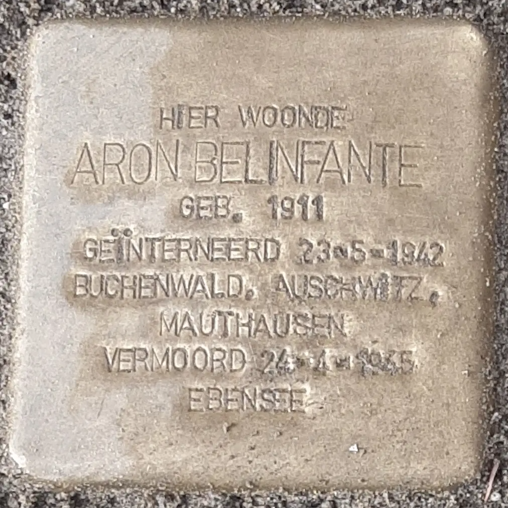 Struikelsteen voor Aron Belinfante