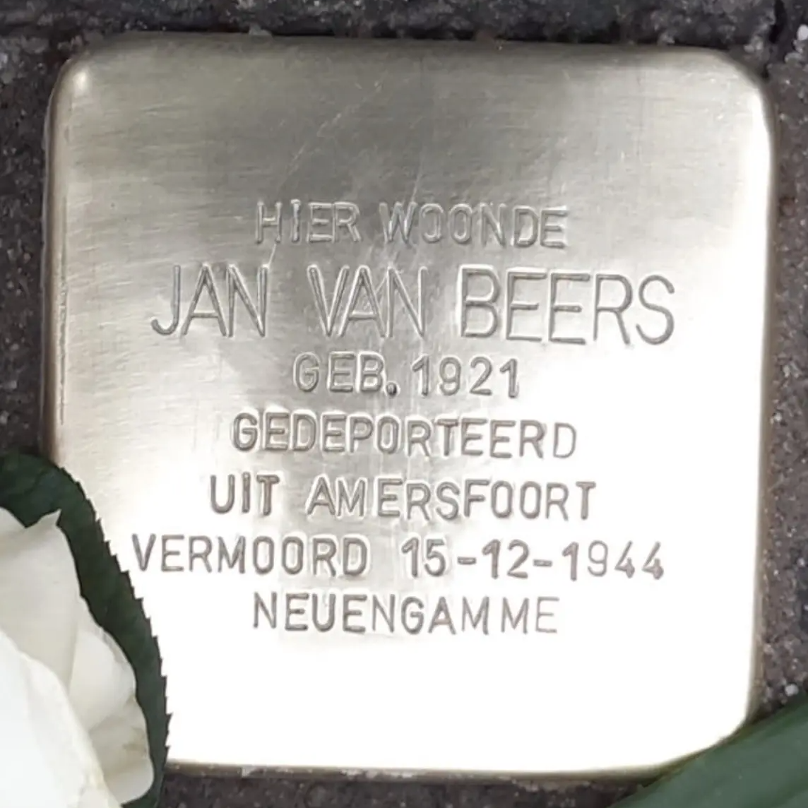 Struikelsteen voor Johannes Wilhelmus Nicolaas van Beers