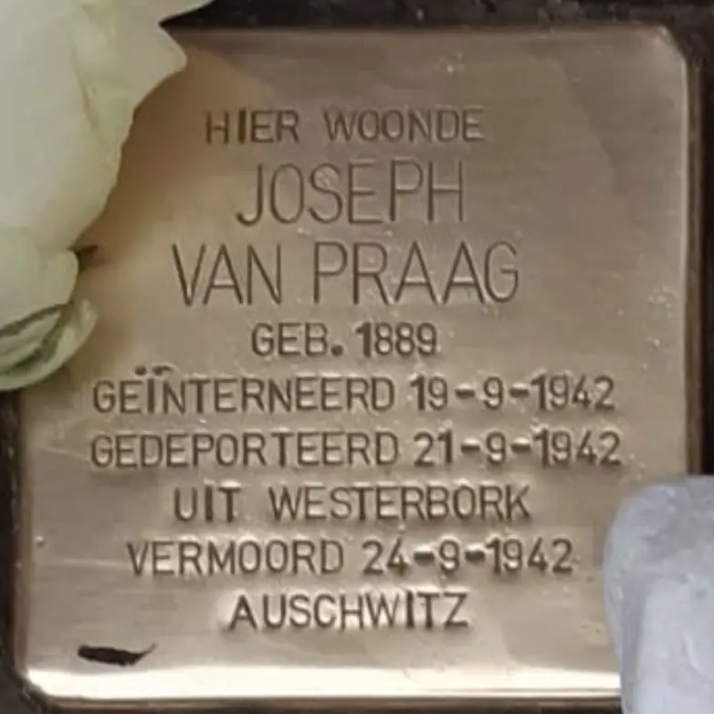 Struikelsteen voor Joseph van Praag