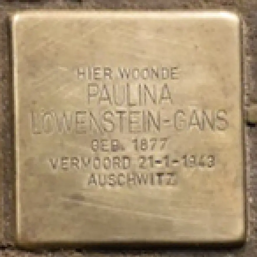Struikelsteen voor Paulina Löwenstein-Gans