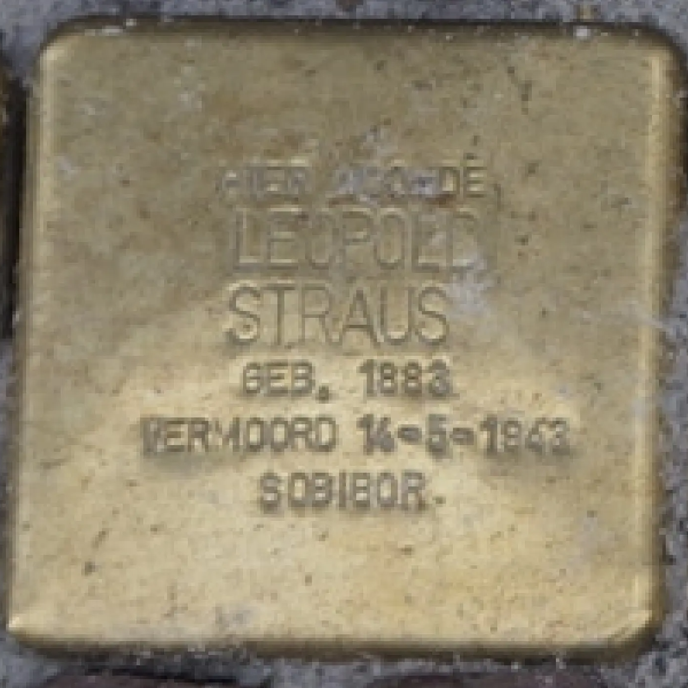 Struikelsteen voor Leopold Straus