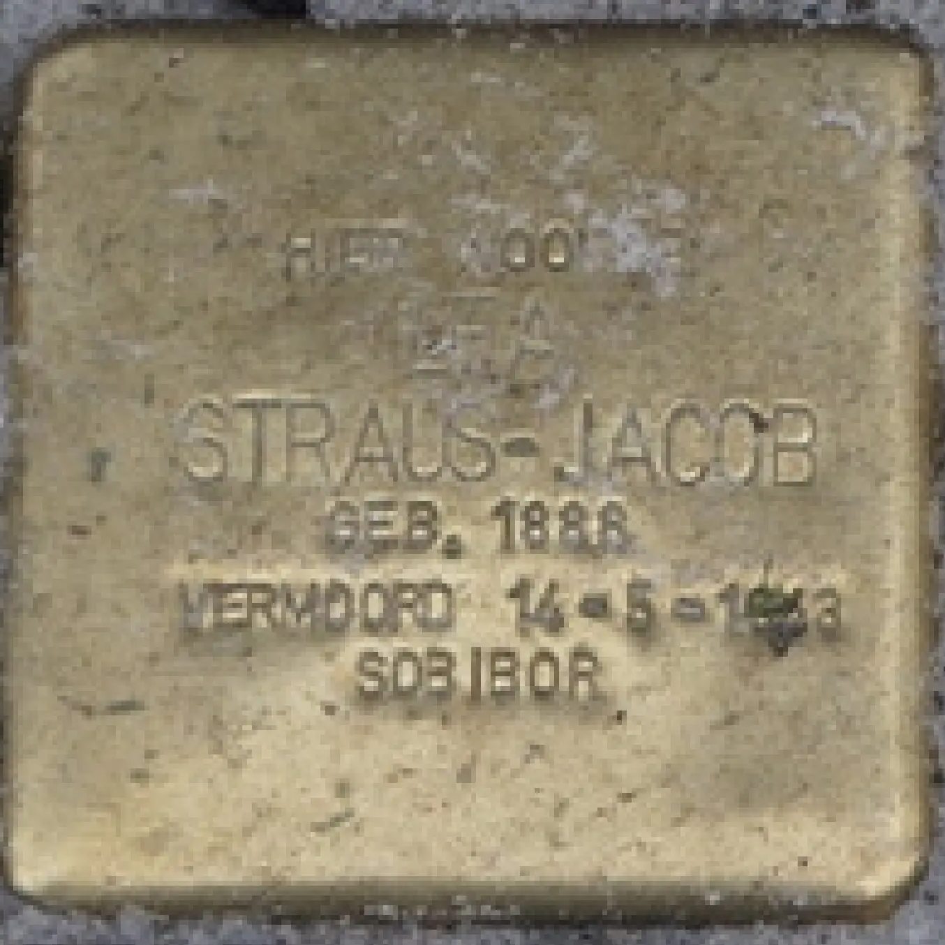 Struikelsteen voor Lea Straus-Jacob