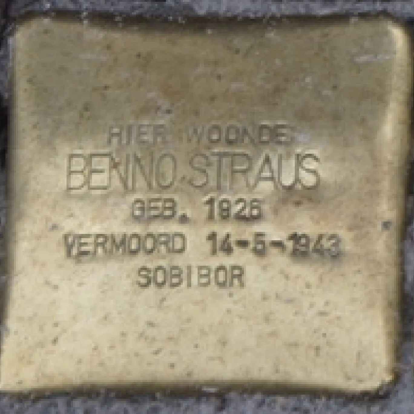 Struikelsteen voor Benno Straus