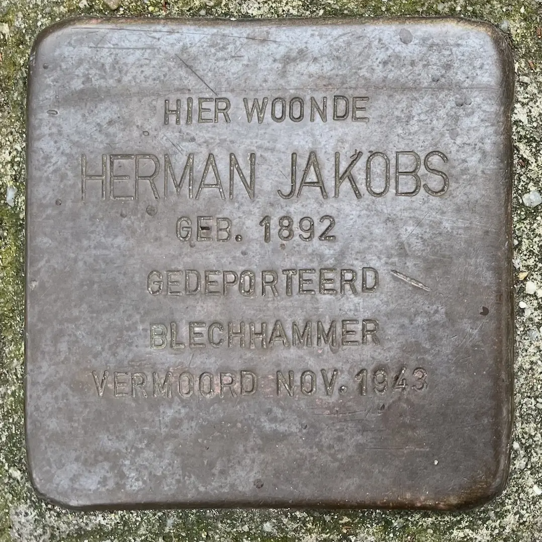 Struikelsteen voor Herman Jakobs
