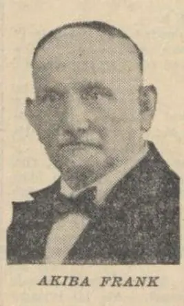 Portret van Akiba Frank