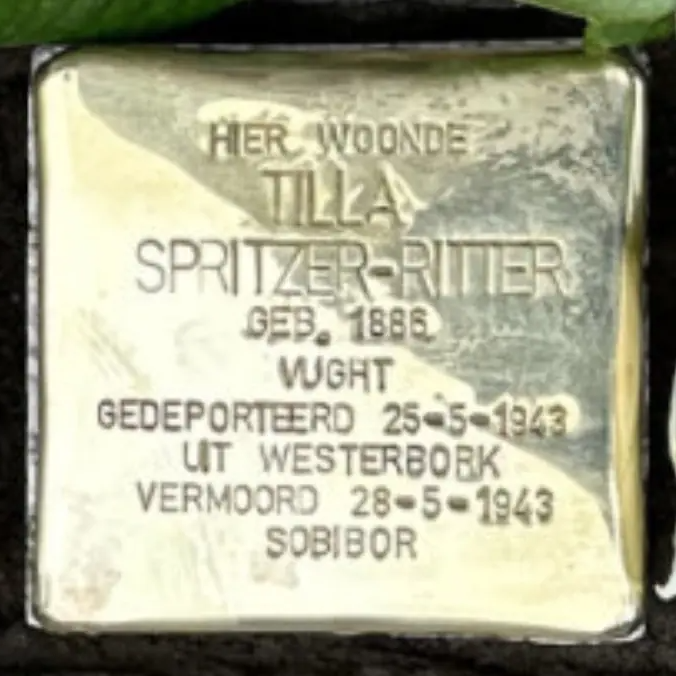 Struikelsteen voor Tilla Spritzer-Ritter