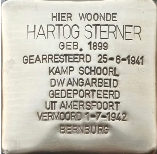 Struikelsteen voor Hartog Sterner