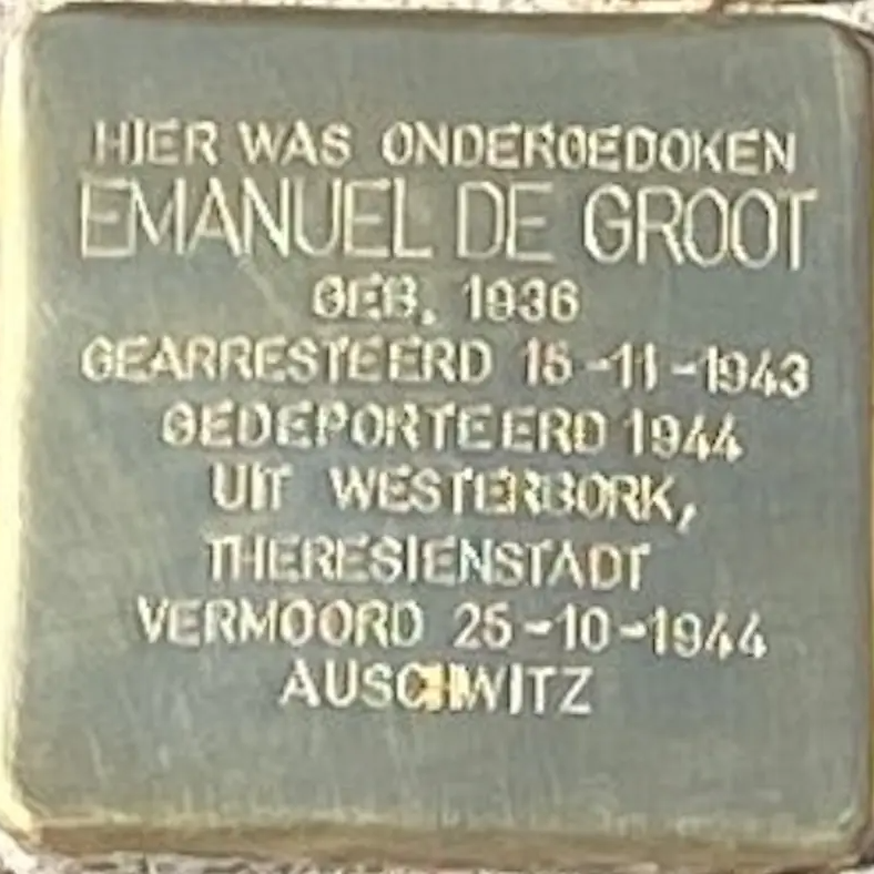 Struikelsteen voor Emanuel de Groot