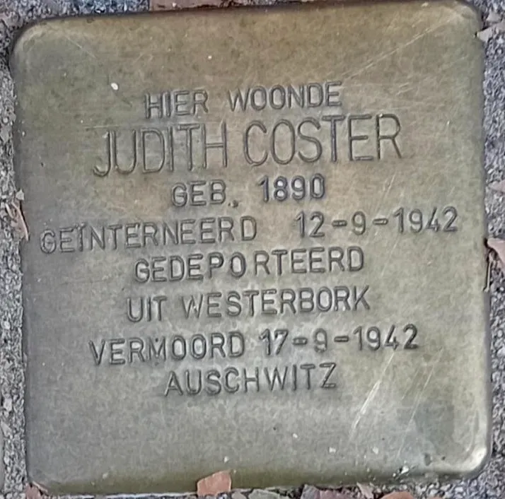 Struikelsteen voor Judith Coster