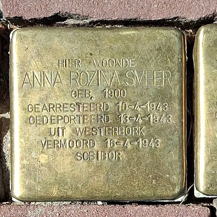 Struikelsteen voor Anna Rozina Smeer