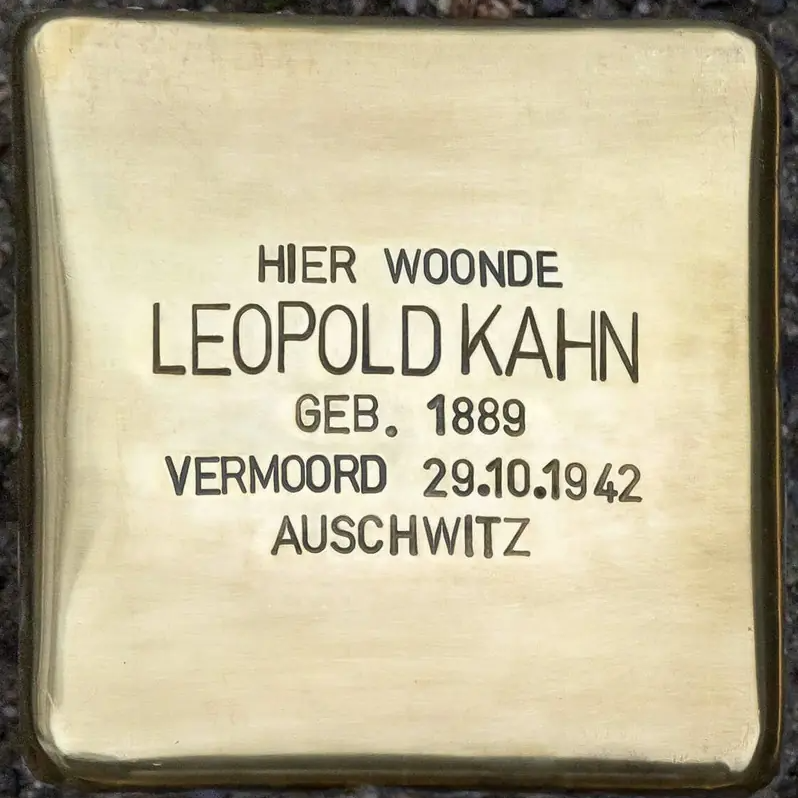 Struikelsteen voor Leopold Kahn