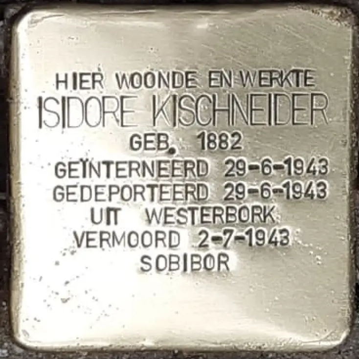 Struikelsteen voor Isidore Kischneider