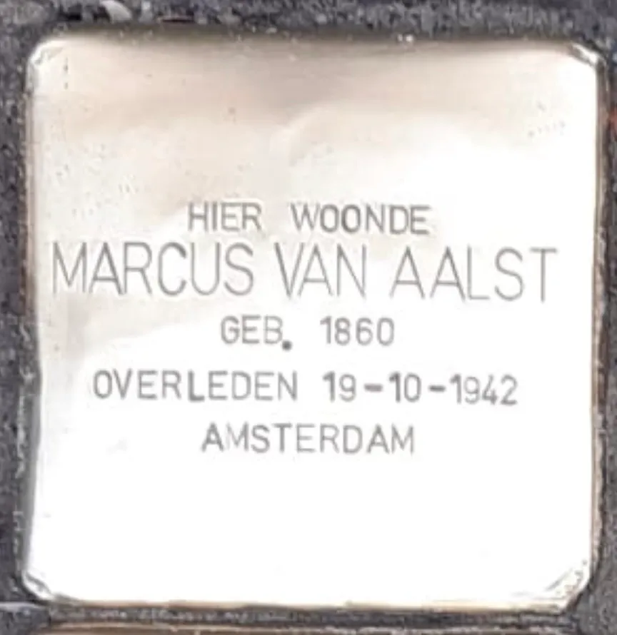 Struikelsteen voor Marcus van Aalst