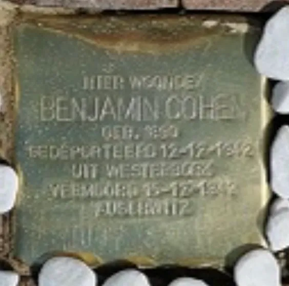 Struikelsteen voor Benjamin Cohen