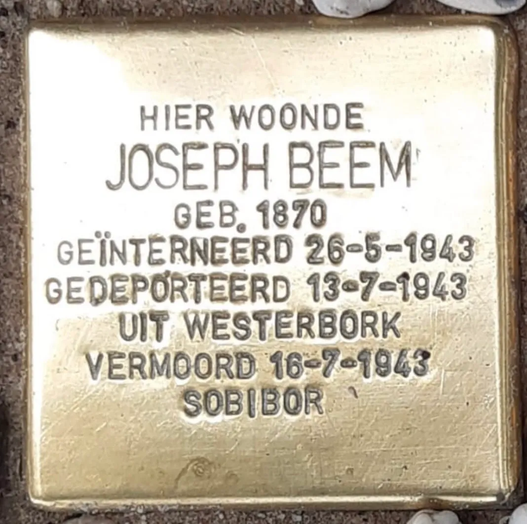 Struikelsteen voor Jozeph Beem