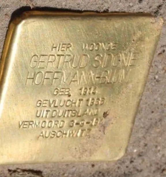 Struikelsteen voor Gertrud Sidonie Hoffmann-Blum