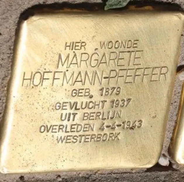 Struikelsteen voor Margarete Hoffmann-Pfeffer