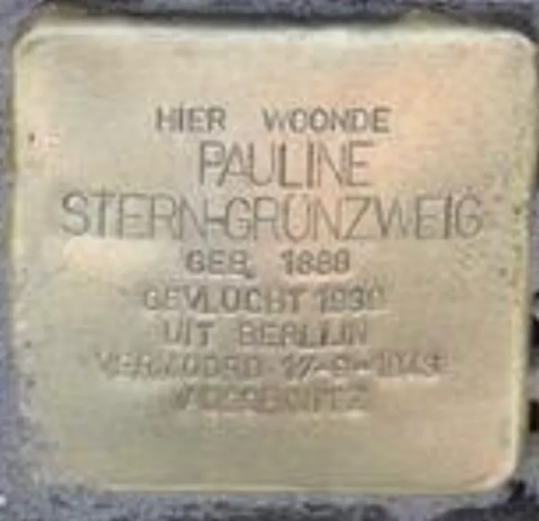 Struikelsteen voor Pauline Stern-Grünzweig