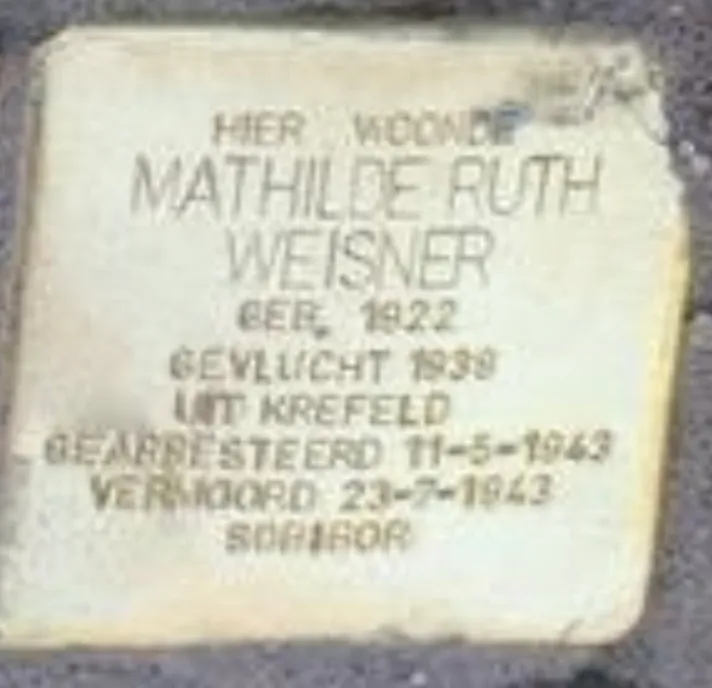Struikelsteen voor Mathilde Ruth Weisner