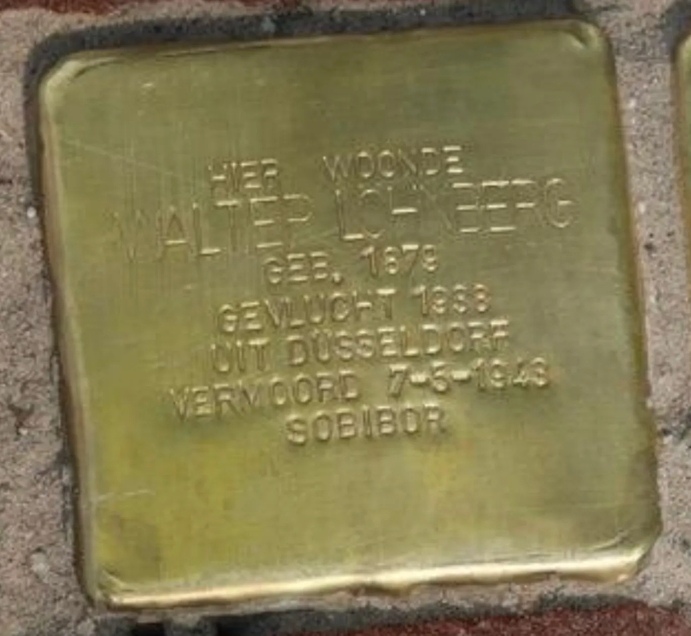 Struikelsteen voor Walter Löhnberg