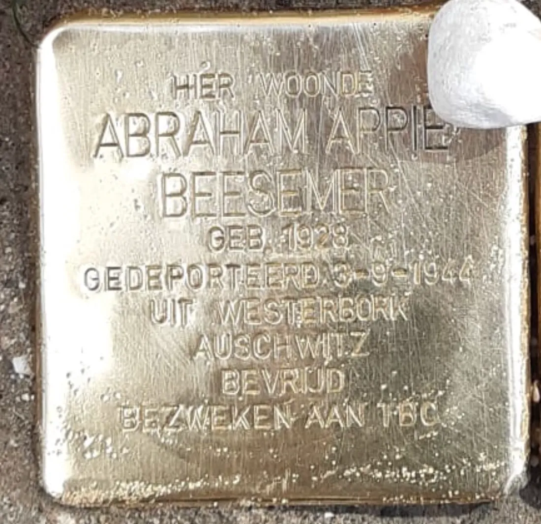 Struikelsteen voor Abraham Beesemer