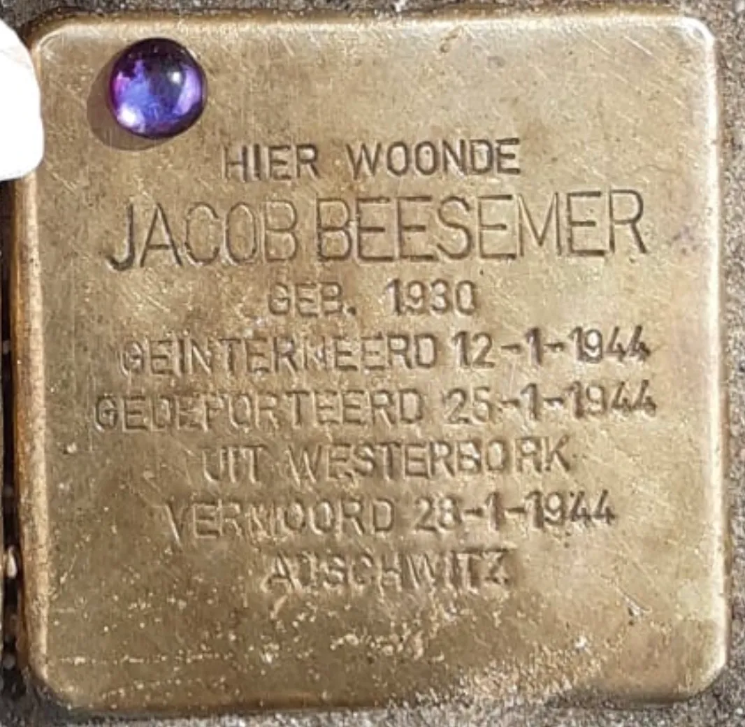 Struikelsteen voor Jacob Beesemer