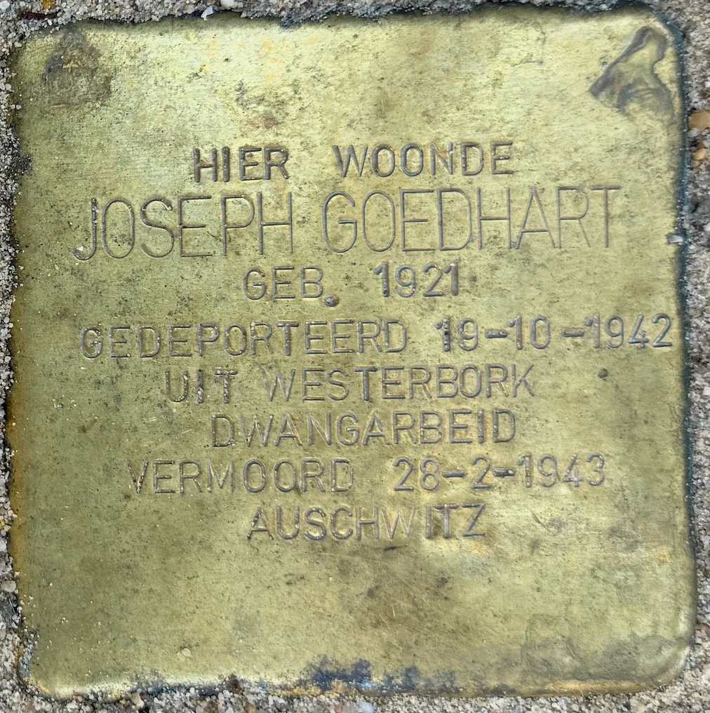 Struikelsteen voor Joseph Goedhart