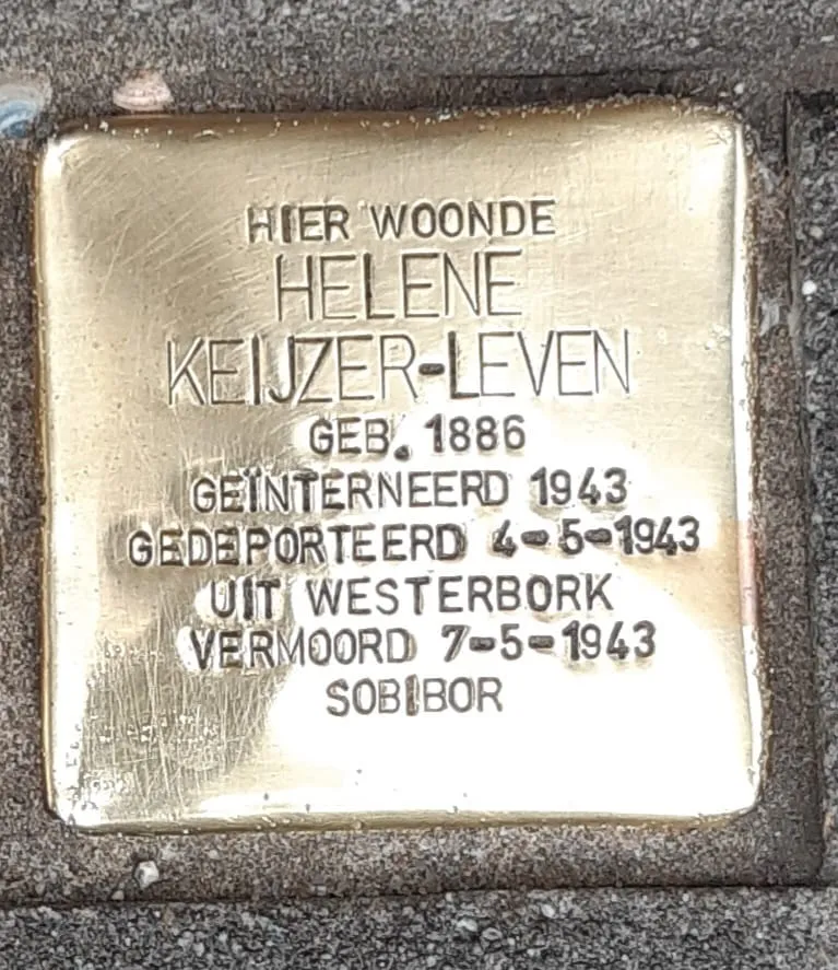 Struikelsteen voor Helene Keijzer-Leven